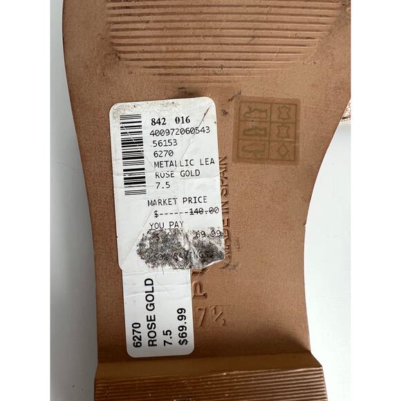 Pure Navy Rose Gold Slides - Made in Spain - Size 7.5 - Picture 5 of 6